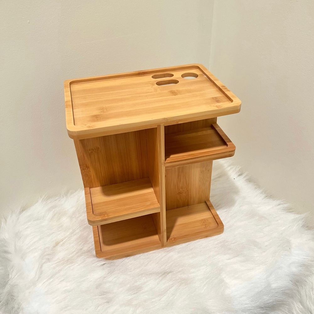 Wooden Bamboo Cosmetics Organizer